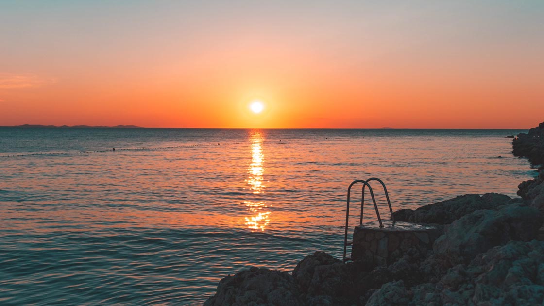 Sundown on Zadars Beaches
